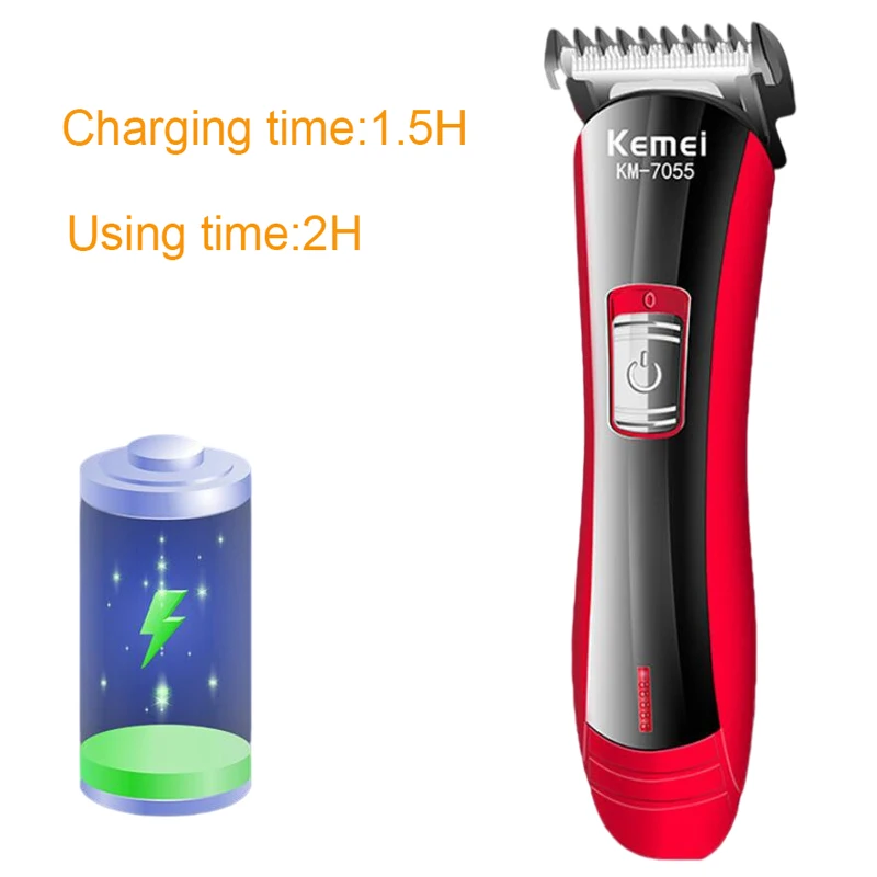 Kemei KM-7055 Hair Trimmer and Clipper For Men