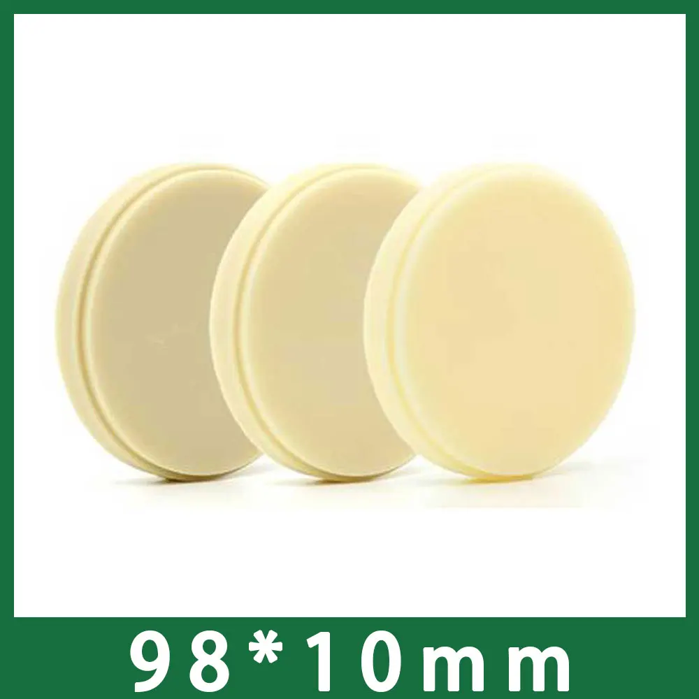 

5PCS/lot 98*10mm Dental CADCAM PMMA Disc for Open System Available in A1, A2, A3 Shade