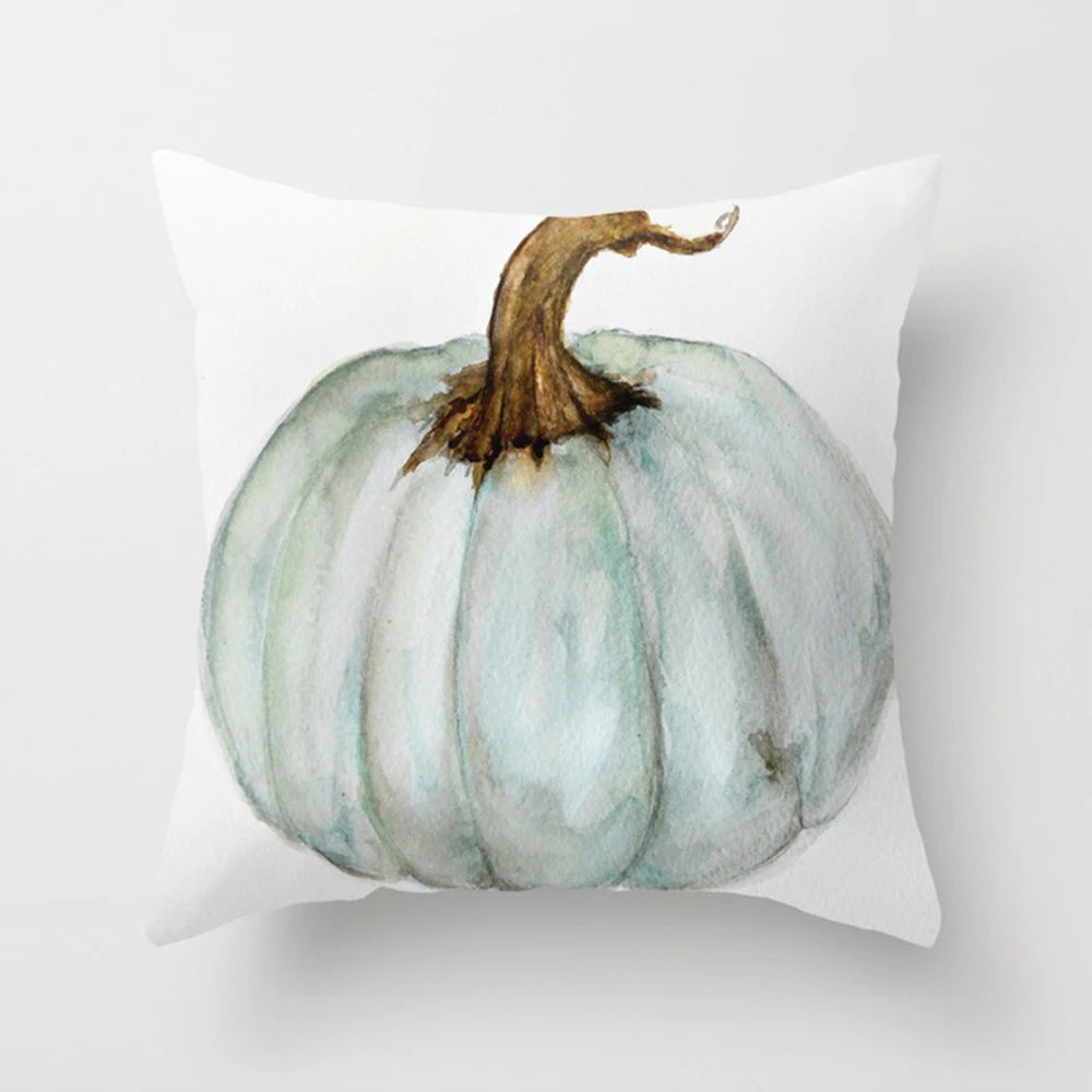 Halloween Happy Pillow Cases Fall Sofa Pumpkin Throw Cushion Cover Home Decor - Цвет: 5