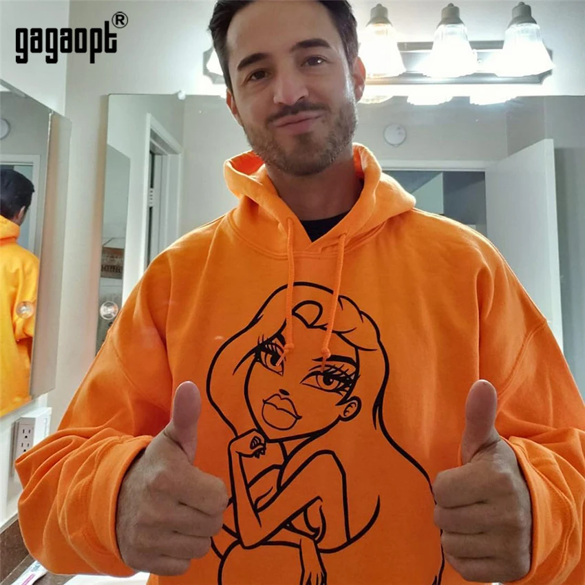 Gagaopt, осенне-зимняя толстовка с рисунком, женские модные топы, повседневные толстовки, толстовка с длинным рукавом
