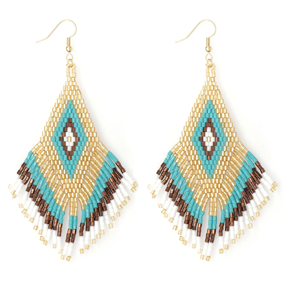 

Go2boho Bohemian Earrings Pendientes Mujer Moda 2020 MIYUKI Earrings For Women Aretes Boho Summer Jewelry Handmade Loom Beads