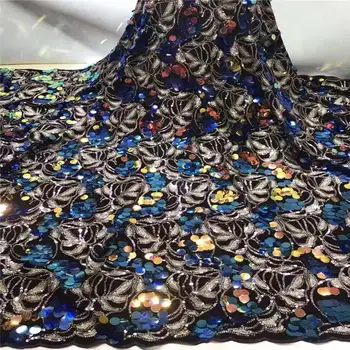 

Embroidery Nigerian Lace, Green Tulle Lace Fabric, Sequin Lady Dress Lace Fabric M28481