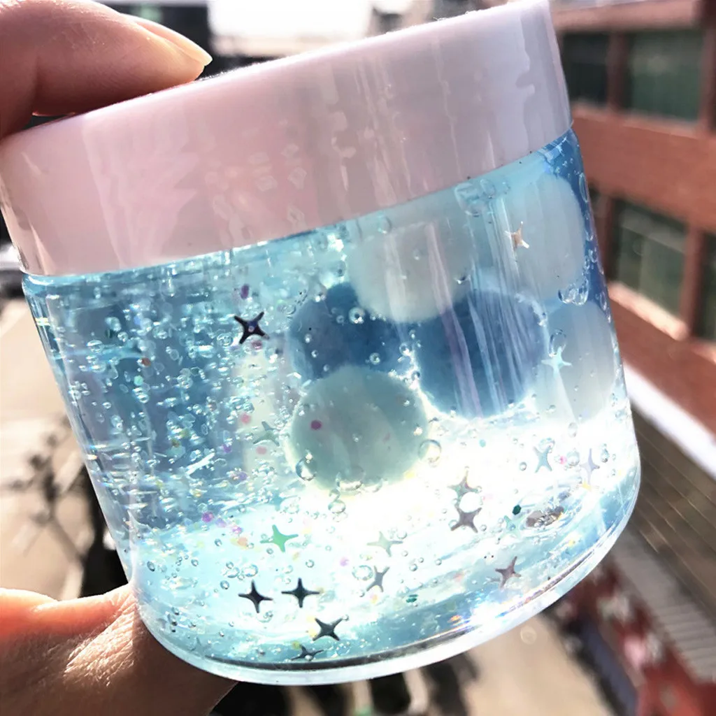 Beautiful Color Mixing Slime anti Stress Kids Clay Toy Transparent slime children