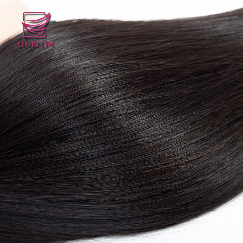 LINKELIN HAIR Brazilian Straight Hair Bundles 100% Remy Human Hair Extension Natural Color 1/3/4 Bundles Straight Hair Weaves