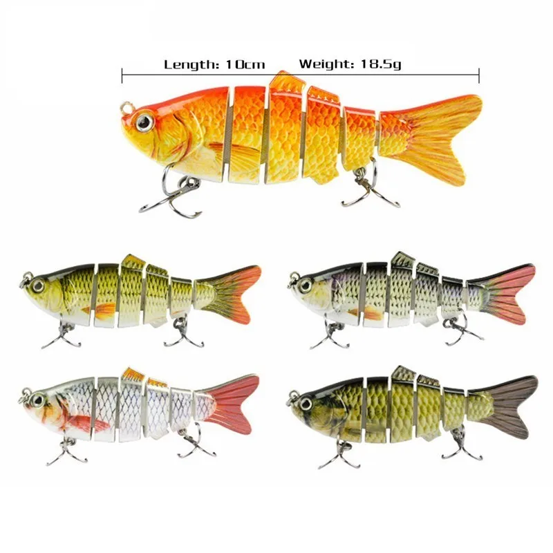 

Hard Artificial Baits 10cm/18.5g Sinking Wobblers Fishing Lures Multi Jointed Swimbait Fishing Tackles Carp Pike/Bass Crankbaits