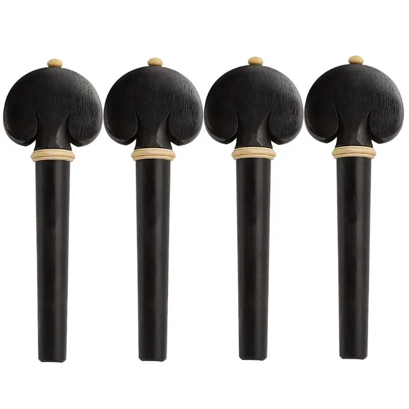 4 шт. Эбонитовые колышки черные для 4/4 виолончели аксессуары для музыкальных инструментов