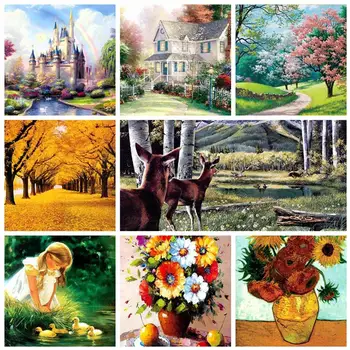 

1000pcs Wood DIY jigsaw puzzle Entertainment Assembling picture Landscape puzzles toys for adults children kids games Toys