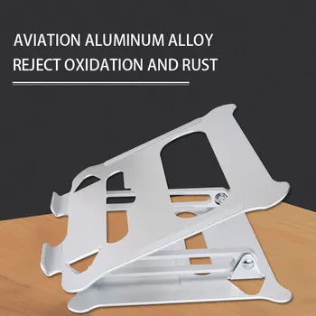 

Aluminum Alloy Non Slip Adjustable Height Portable Foldable Desktop Holder Ergonomic Office Laptop Stand Computer Universal