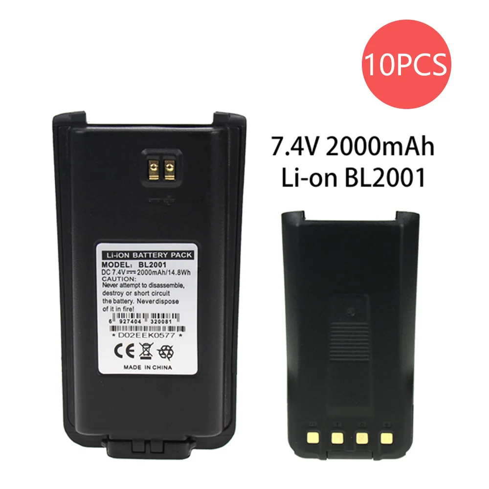 

10X Replacement Lithium Ion Battery for HYT BL2001, TC610, TC620 BLI-BL2001 Two Way Radio