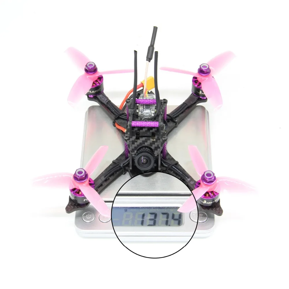 HGLRC XJB145 FPV BNF гоночный Дрон 145 мм комплект из углеродного волокна для рамы OSD F4 Контроллер полета 1407 3600KV бесщеточный двигатель 28A 4в1 ESC