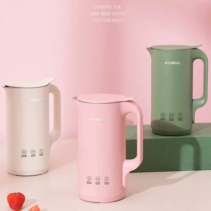 CHUJIN Mini Soymilk Home 110V 220V Small Automatic Multifunction Juicer Blender 350ML Filter-free Soya-Bean Milk Maker Juicer