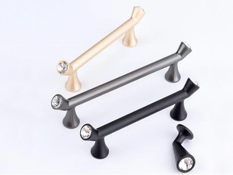 2pcs free shipping drawer handle knob Crystal Glass decorators furniture knob simple modern design Cupboard Pulls Drawer Knob Crystal Round Knob|Glass Handle for Furniture|Diamond Cupboard Pulls