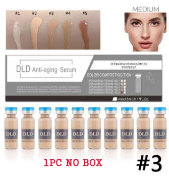 1pc BB Cream 3 BB крем ампулы кожи Сыворотки Осветляющий свечение Макияж BB крем-основа BB Румяна акне исцеления Dermawhite обработки МТС 10 шт./кор - Цвет: 1pc BB Cream 3