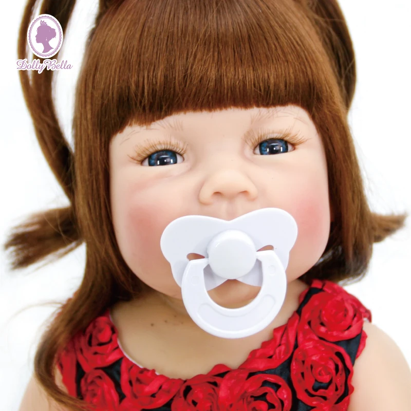 55 см полностью силиконовая голова конечности реалистичные Reborn Baby лучшая