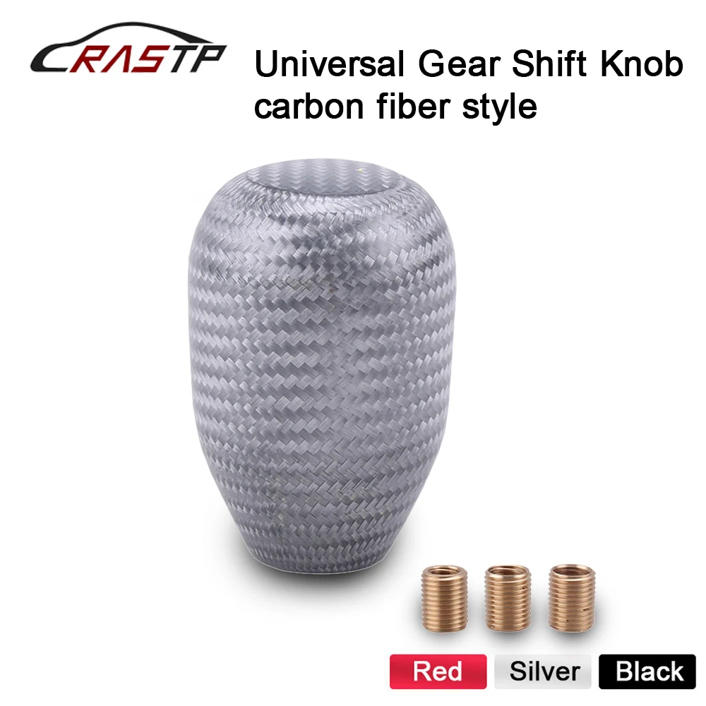 

RASTP-Universal Carbon Fiber Gear knob Manual Transmission Gear Shift Knob RS-SFN032
