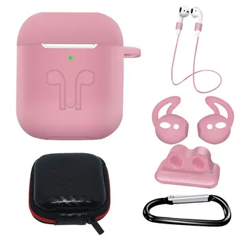 

6 in 1 Silicone Case for Airpods 1 for Air Pods 2 Shockproof Earphone Case Waterproof for Iphone bluetooth earphone Accessories