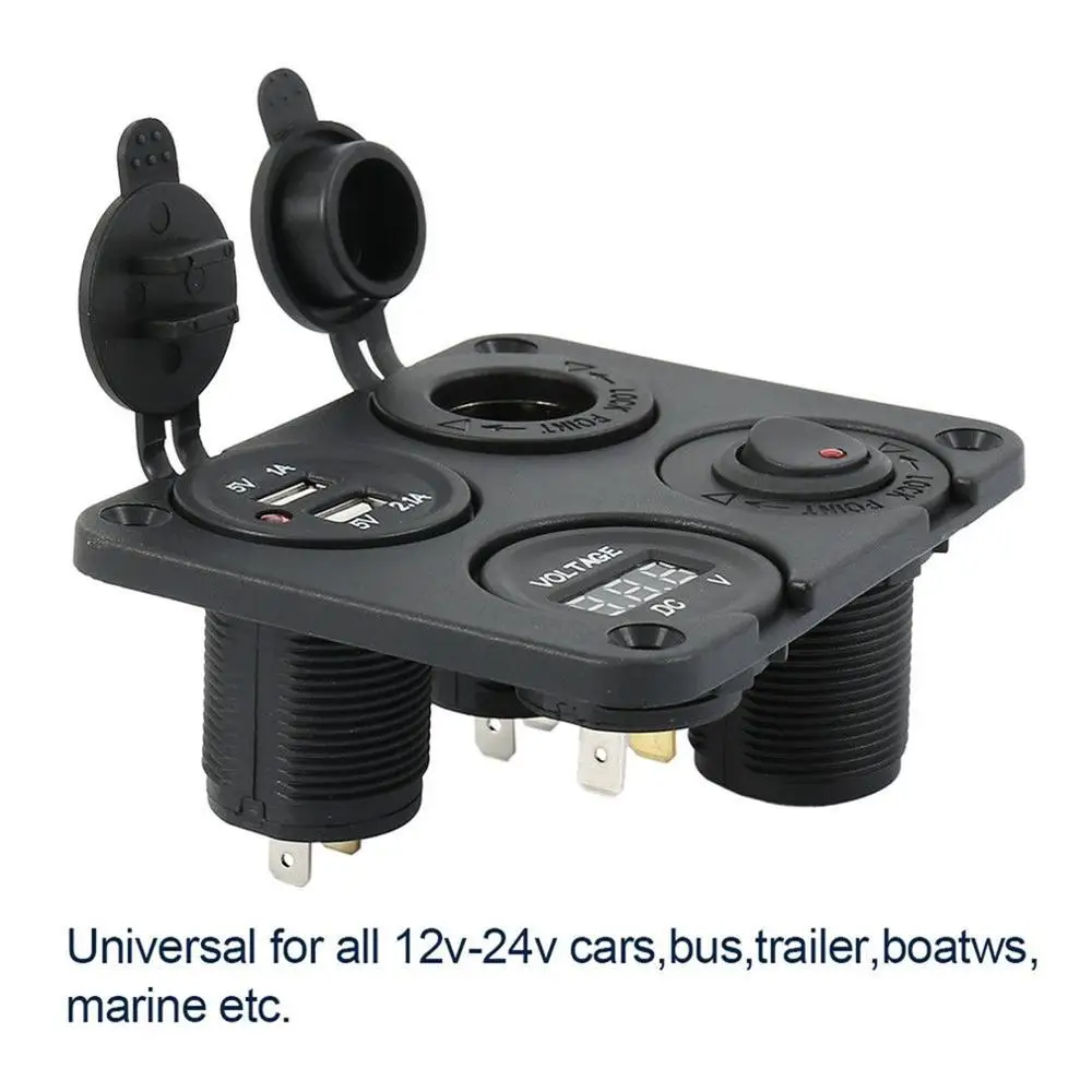 12V автомобиль мотоцикл Лодка прикуриватель встроенный Usb прикуриватель автомобильные аксессуары-модификации для автомобиля
