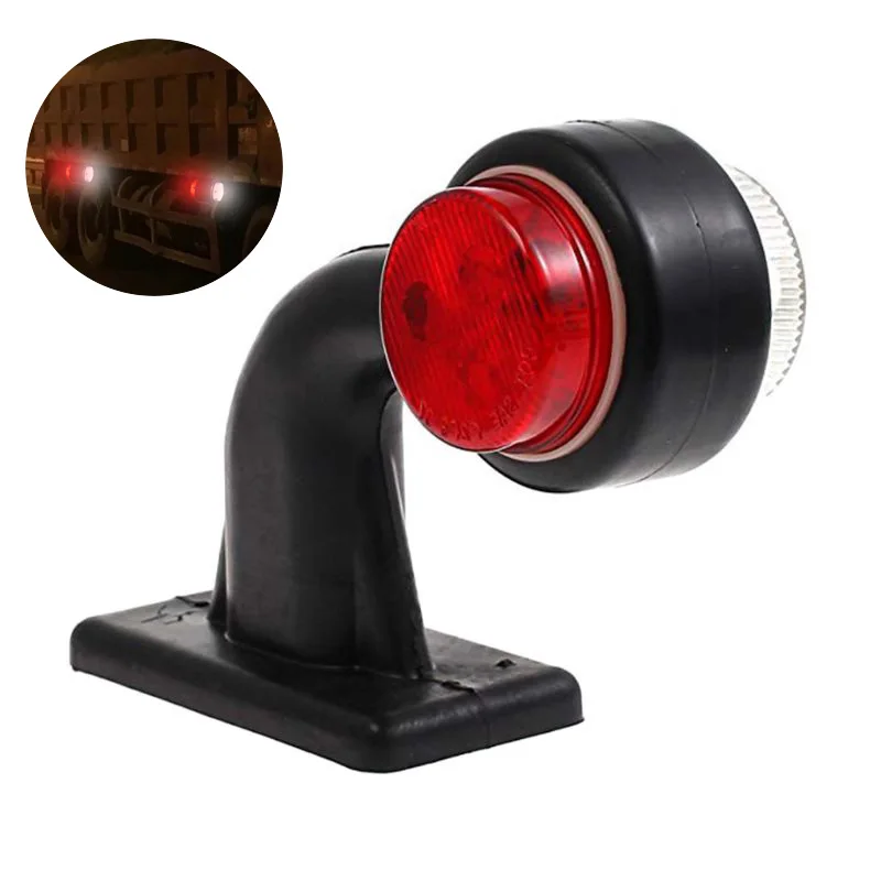 Боковые фары, 12 светодиодный Сигнальные лампы белого и красного цвета для прицепа