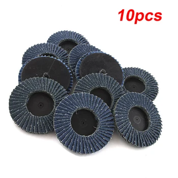 

10pcs 2inch 60 Grit Roll Lock Sanding Disc Abrasive Pads Sander Parts Elements