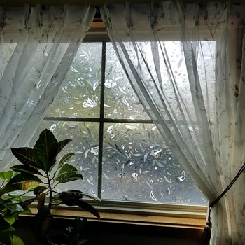 

New Self Adhesive Film Waterproof PVC Frosted Glass Opaque Window Privacy Film Sticker Bedroom Bathroom Home Decor Film 45x200cm