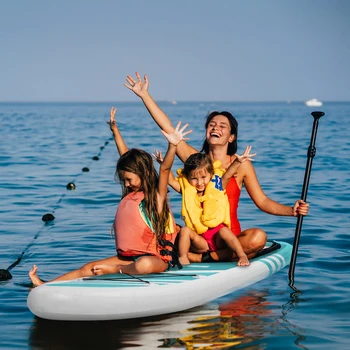 

New Inflatable Paddle Boards Stand Up Surf Control Non-Slip Deck Standing Boat Green Surfboard Stand Up Inflatable Surf Board