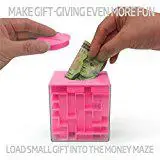 Kuulee Money Maze: уникальный способ дарить маленькие подарки, предметы-идеальная Подарочная коробка-головоломка для детей-Cool 1, 2, 5 долларов копилка - Цвет: Лимонно-желтый