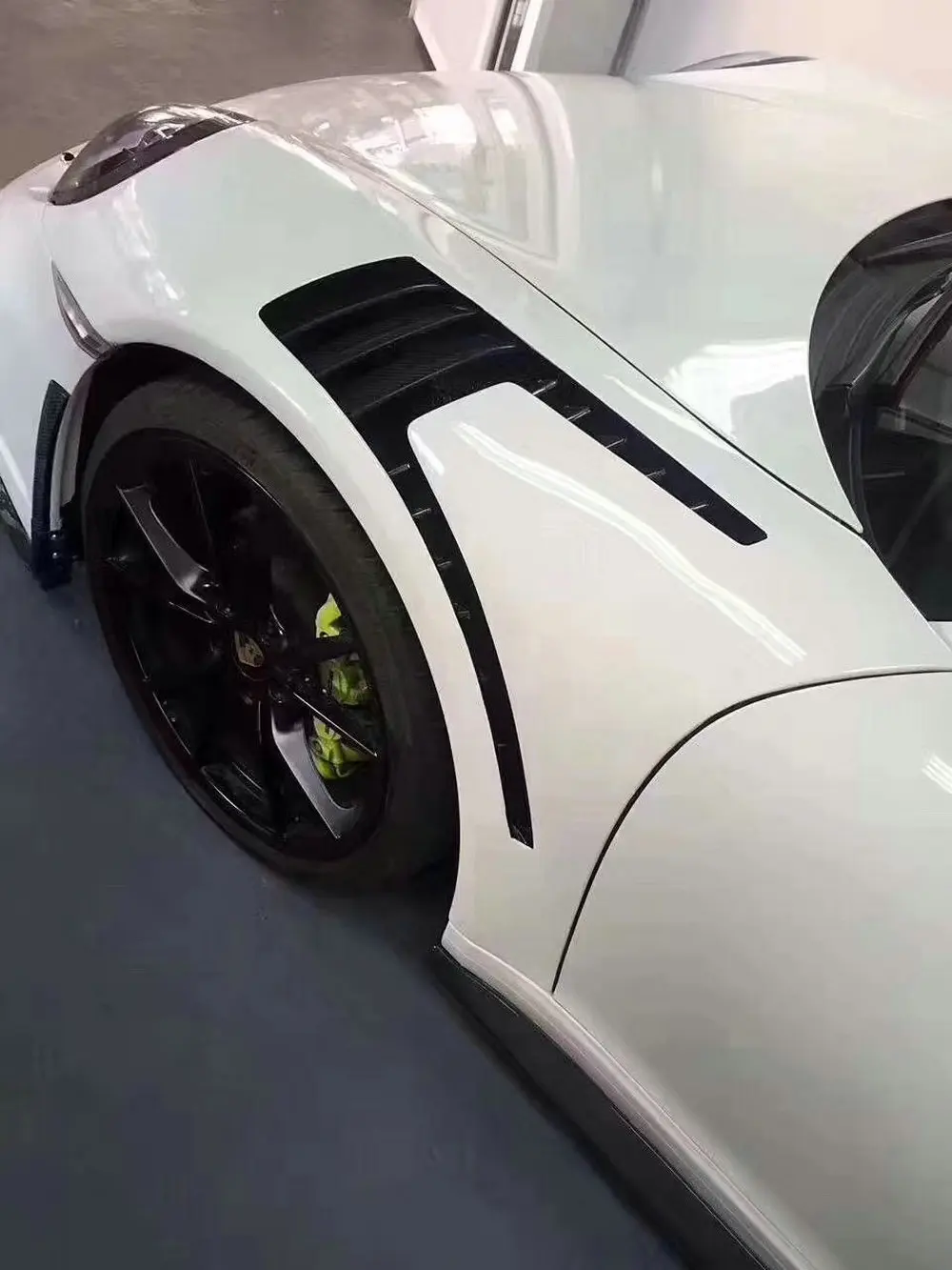 Для Porsche 991 1 изменить на GT3 bodykit пп передний бампер задний спойлер крыло губа
