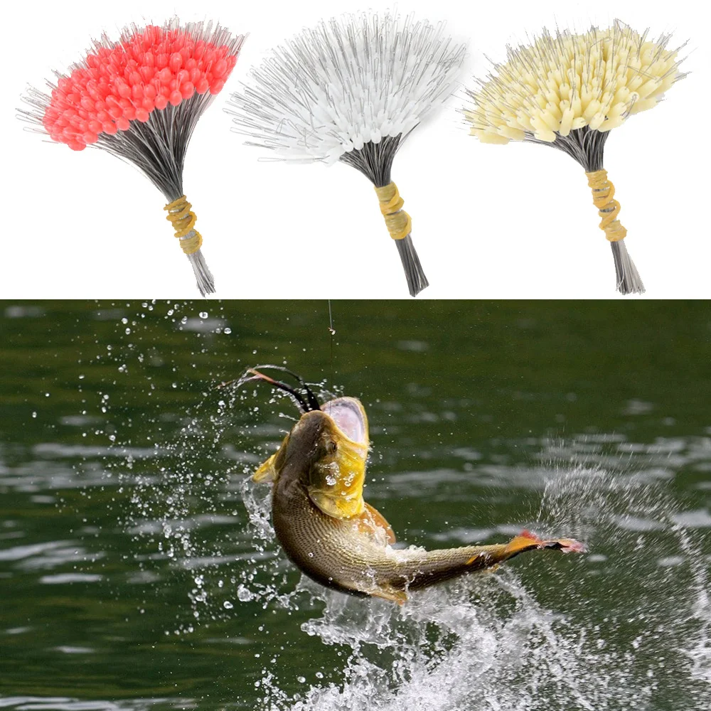 

300pcs / pack Float Fishing Bobber Silicone Stopper Space Bean Connector Fishing Line Resistance Fishing Accessories 3 Sizes