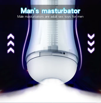Real Automatic Sucking Male Masturbation Cup Oral Vagina Adult Suction Vibrator Masturbator Sex Toys For Men Blowjob Sex Machine 2
