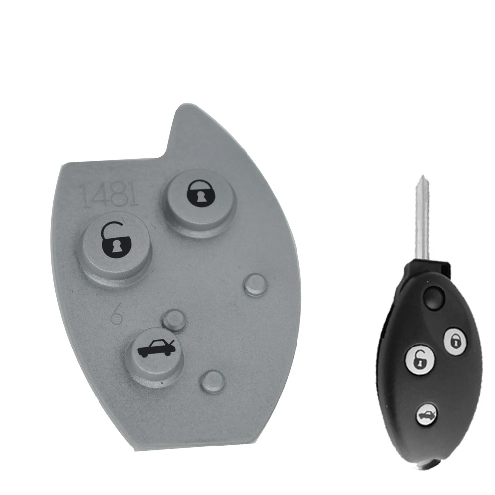 

1x 3 Buttons Car Key Pad Replacement Remote Key Shell Case Key Mat Rubber Button Pad Car Styling for Citroen Xsara C5