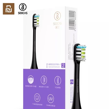 

Xiaomi 2pcs/lot Soocas X3 X1 X5 Toothbrush Heads For Tooth Brush Head Original Sonic Electric Replacement Tooth Brush Heads