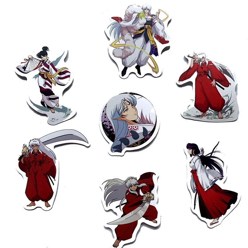 10/30/50PCS Japán Anime InuYasha Gúnyrajz matricák Vízhatlan esőköpény Matrica Notebook Motorbicikli Poggyász Hódeszka Hűtőszekrény  autó matrica