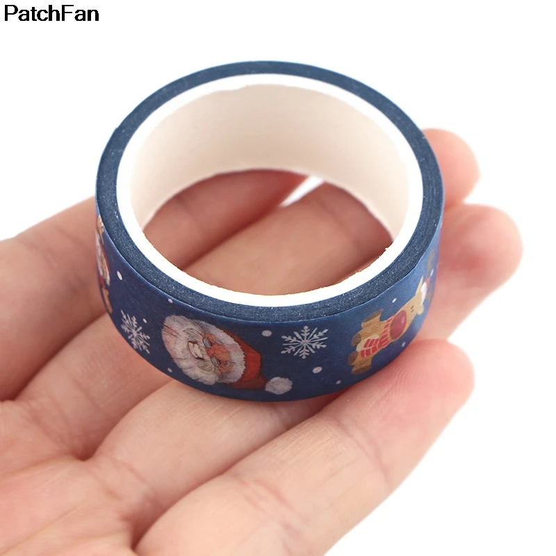 20 шт./лот Patchfan Рождественский фестиваль украшения DIY Скрапбукинг дети клей васи маскирующая Лента Печатный узор стикер A2595