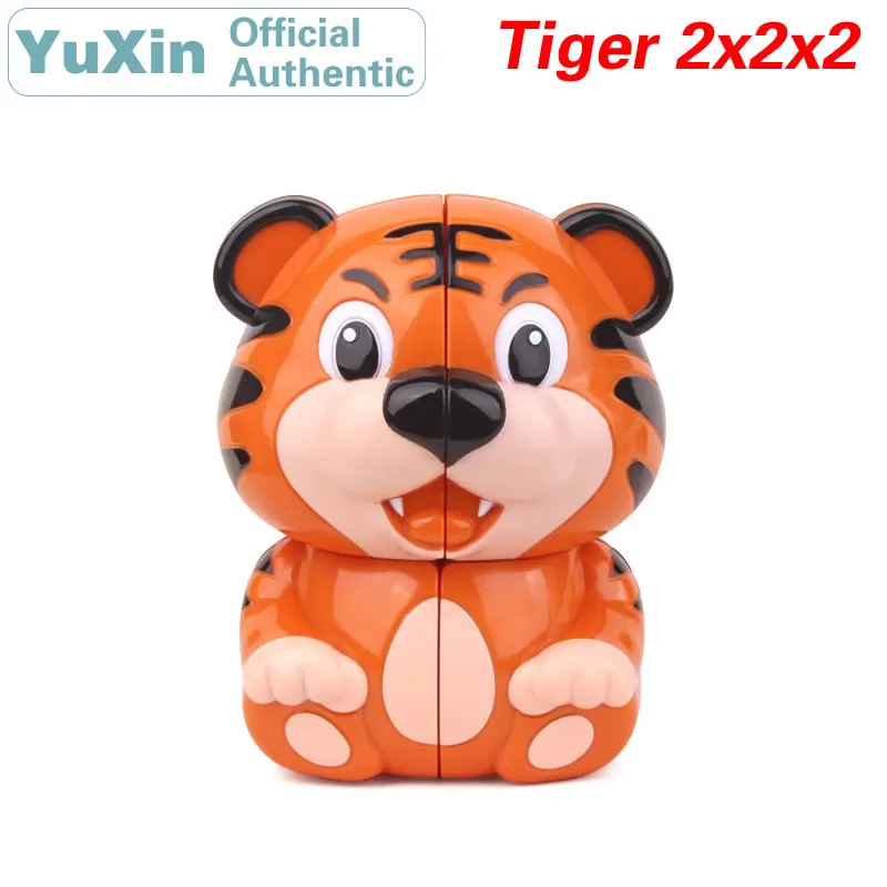 

YuXin Tiger 2x2x2 Magic Cube ZhiSheng 2x2 Animal Speed Twisty Puzzle Brain Teasers Educational Toys For Children