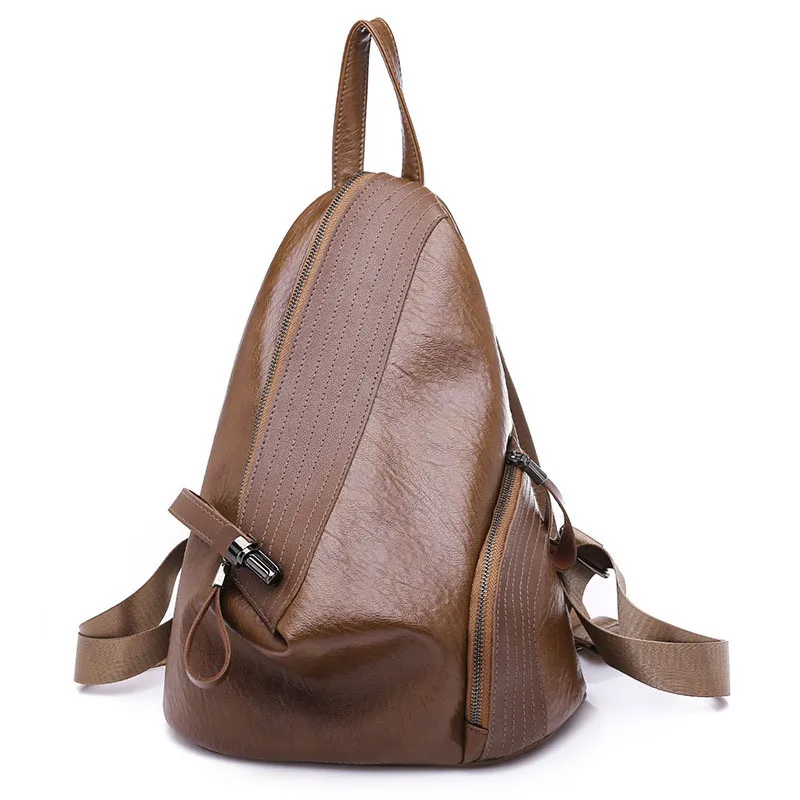 

PB1146 New Waterproof Nylon PU leather Backpack for Women Multi Pocket Travel Backpacks School Bag Suitable for men and women