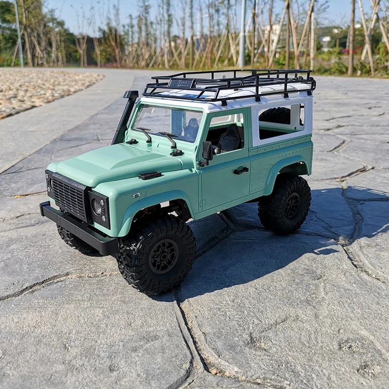 Mn-90 1/12 2,4 г 4Wd 15 км/ч Rc автомобиль с передней светодиодный светильник 2 корпуса в виде ракушки Рок Гусеничный грузовик Rtr игрушка Рождественский подарок для мальчиков(зеленый