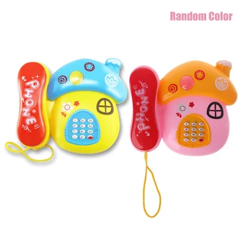 

2019 New Kids Music Light Mushroom Cartoon Phone Toy Baby Early Educational Developmental