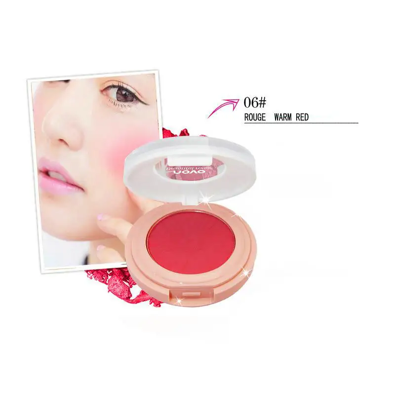 Novo rosto matte blusher pó rouge rosa