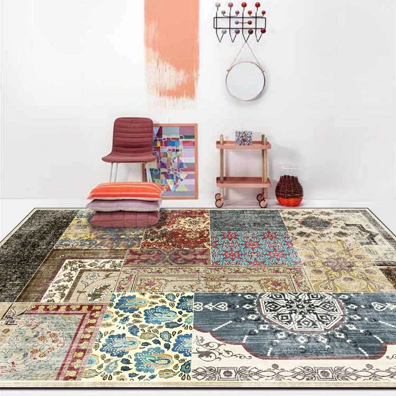 Beauty Decor Soft Bedroom Area Rug Tribal Ethnic Pattern Vintage Style Red Triangle Geometric Pattern Decorative Throw Rug for Indoor Floor Carpet,Non Slip Carpets Rugs for Living Room 5ft Beauty Decor Soft Bedroom Area Rug Tribal Ethnic Pattern Vintage Style Red Triangle Geometric Pattern Decorative Throw Rug for Indoor Floor Carpet,Non Slip Carpets Rugs for Living Room 5ft