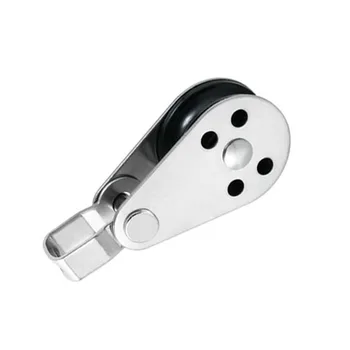 

Canoe Nylon Pulley Block Small Wear resistant Fitting Silver Wheel 2pcs