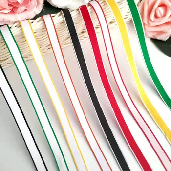 

10mm Colorful Grosgrain Ribbon Polyester Herringbone Pattern Solid Color Knapsack Cloth Crafts Supplies Gift Wrapping Ribbon