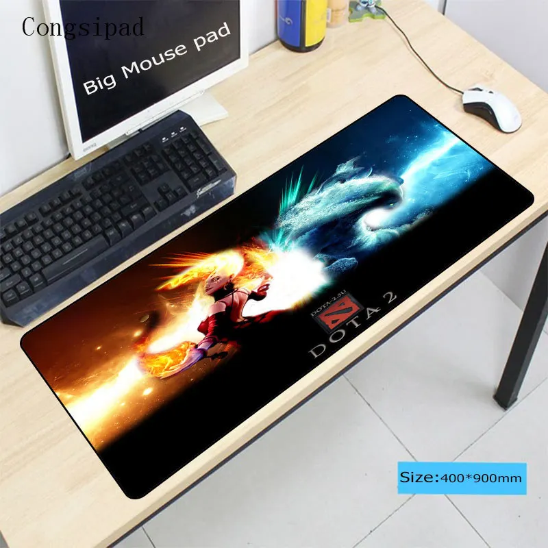 Congsipad DOTA Speed Version Large Gaming Mouse Pad Gamer Locking Edge Mouse Keyboards Mat For Coun