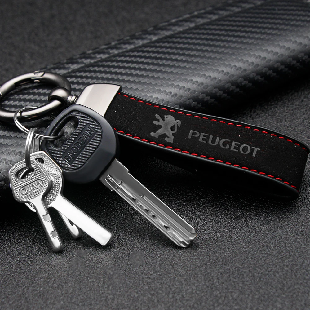 cuir coque pour Peugeot 208 207 3008 308 RCZ 508 408 2008 407 307 206 Télécommande/porte-clés de voiture