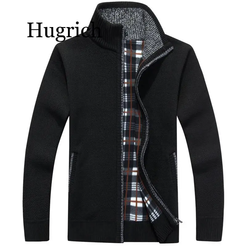 2020 Men's jacket Autumn Winter Warm Cashmere Wool Zipper jackets Pullover Man Casual Knitwear Sweaters coat  M-4XL