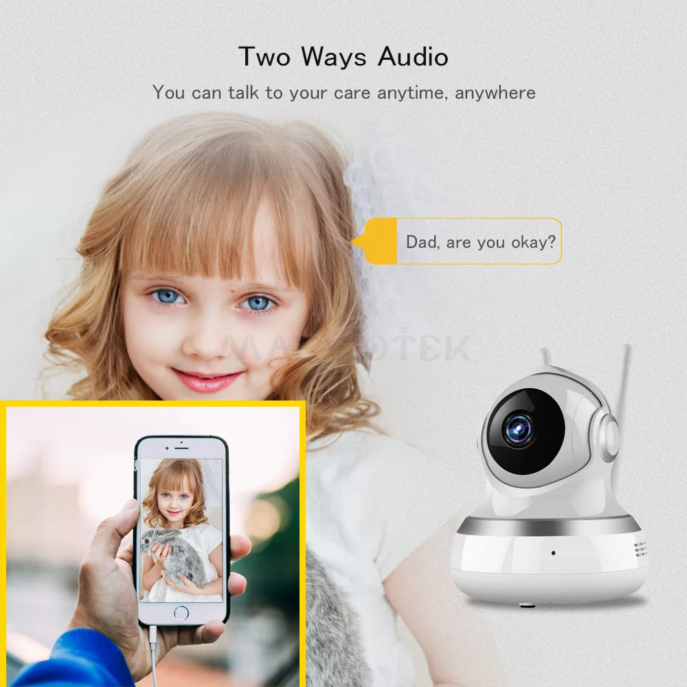 Baby Monitor Senza Fili 1080P Macchina Fotografica del IP di WiFi macchina fotografica Del Bambino