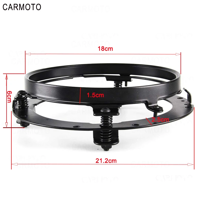 1pcs 7 Inch DOT SAE E9 Motorcycle Headlamp with angle eye Led Headlight 7inch housing bucket trim ring for Touring Electra Glide