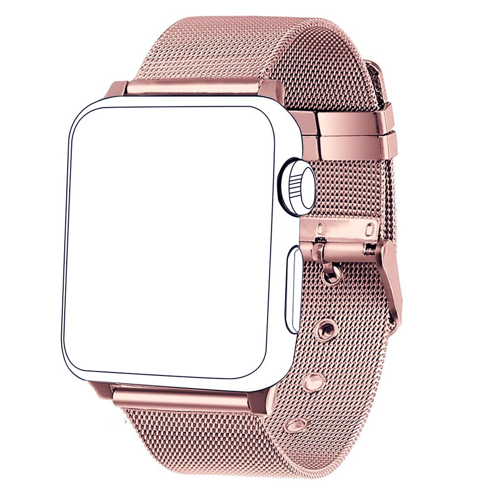4 цвета Мода 38 42 мм Миланская металлическая пряжка браслет ремешок для Apple Watch iWatch 4 3 2 1