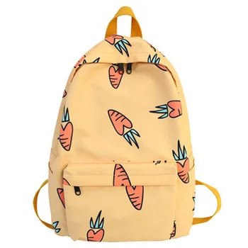 

Cute Backpack Fashion Nylon Fruit Print Backpack Women Large School Backpack for Teenage Girls