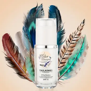 

Color Changing Foundation Moisturizing Hide Defects 24Hours Not Fade Anti-drying Cover Skin Color Face Foundation Cosmetic