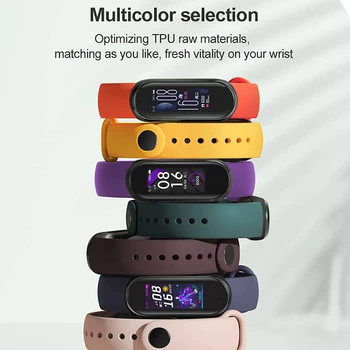 

Smart Watch Wristband Strap Replacement TPU For Xiaomi Band 5 Dual Color Watch Smart Accessories For Mi Band 5 Wearable Devices